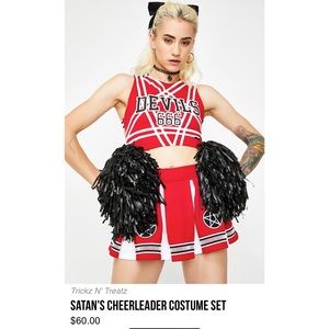 NWT ❤️‍🔥DOLLS KILL❤️‍🔥 Satans Cheerleader set!